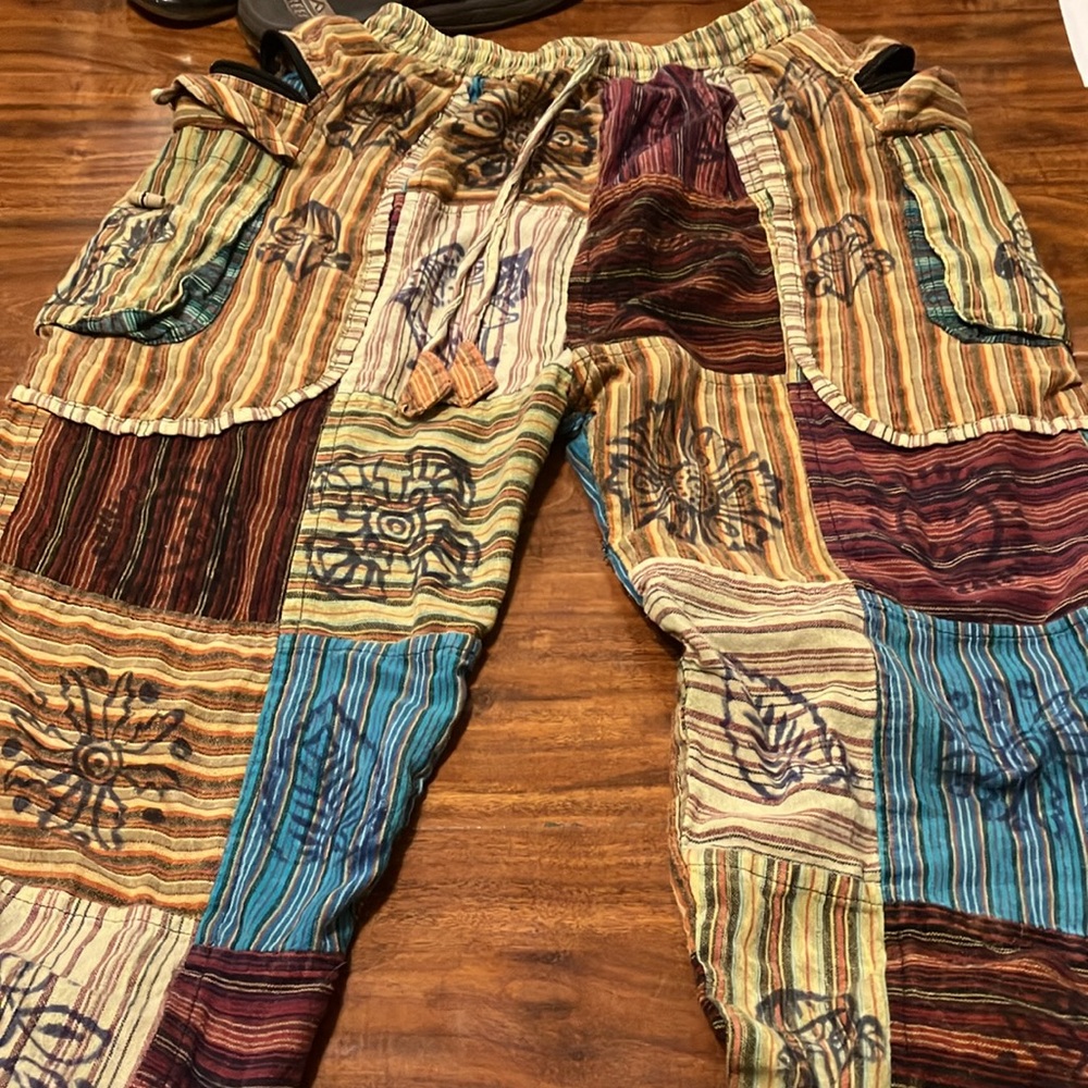 Patchwork Hippie Joggers